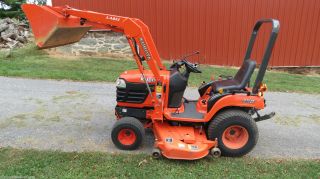 2004 Kubota Bx2230 4x4 Compact Tractor W/ Loader Belly Mower Hydro 647 Hours photo