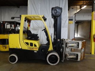 2008 Hyster S120ft 12000lb Cushion Lift Truck 4 Way Hydraulic Roll Clamp photo