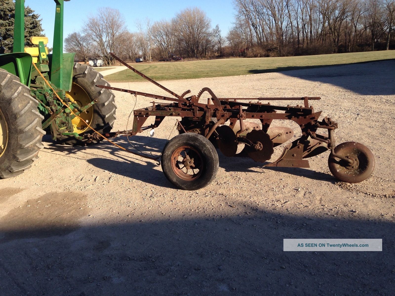 John Deere 3 Bottom 55 Plow  A B G D R 620 720 630 530 50 60 70 730 Antique & Vintage Farm Equip photo