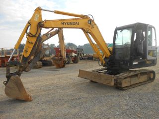 Hyundai 55 - 7a Excavator Cab Heat And Air 2009 With Less Than 1500hrs In Pa photo