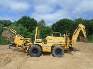 99 Vermeer 8550a Trencher With Backhoe photo