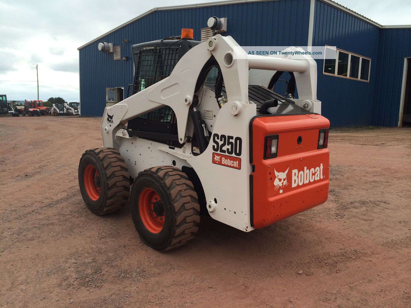 2010 Bobcat S250 Skid Steer Loader Cab Heat Air Pre Emmision Diesel