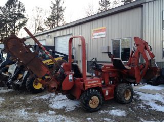 Ditch Witch 3500 Ride - On Trencher / Backhoe Combo Unit photo