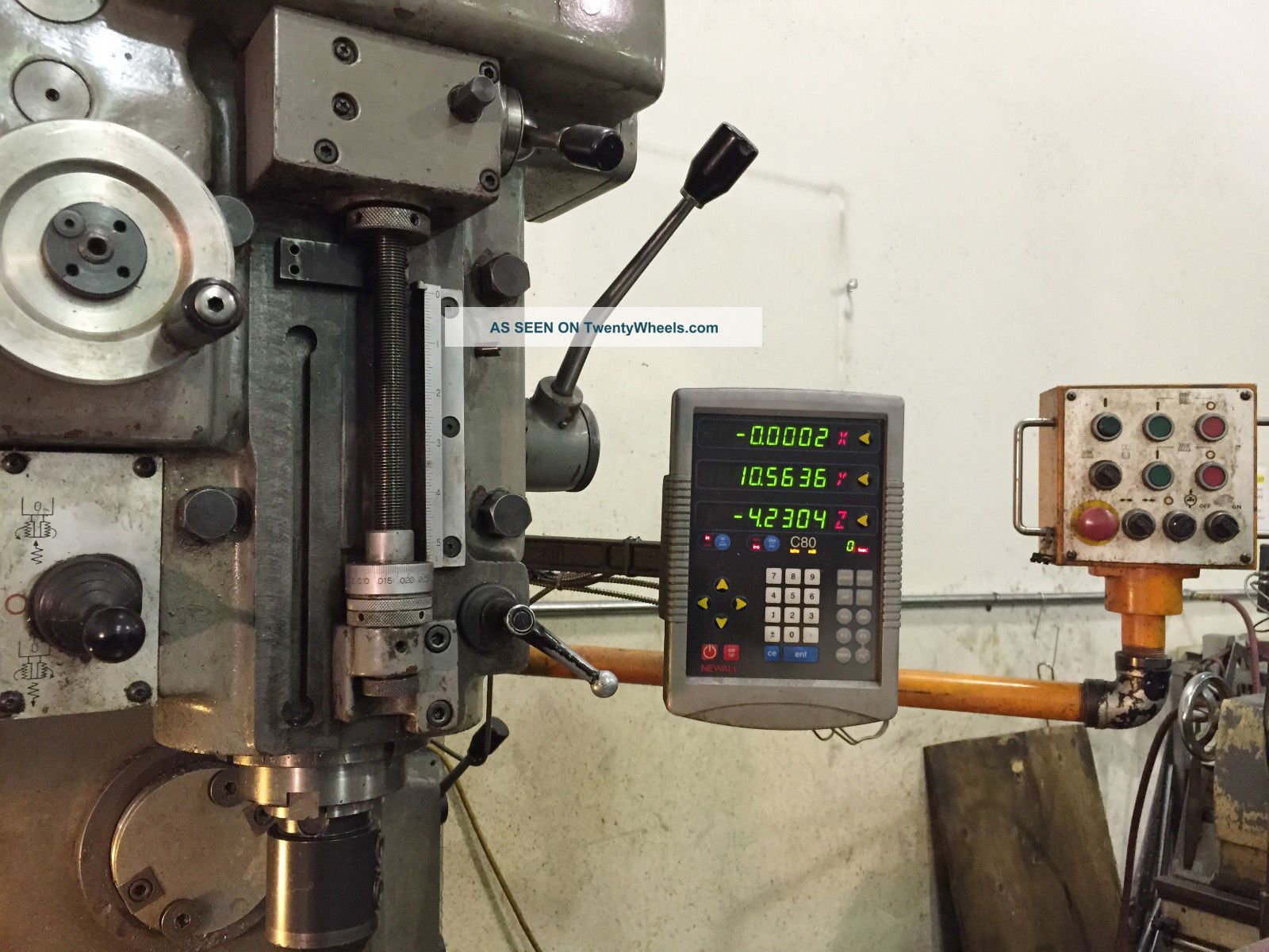 Sharp Mill Vertical/horizontal Milling Machine Model Vh 3 Digital Readout