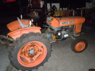 Kubota L175 2wd Diesel Tractor With Woods Mowing Deck photo