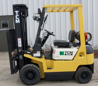Tcm Model Fg15n17t (1995) 3000lb Capacity Great Lpg Pneumatic Tire Forklift photo