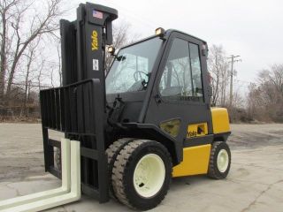 Yale Glp080 Diesel Forklift Lift Truck Hilo Fork,  Dual Tires,  8,  000lb Hyster photo