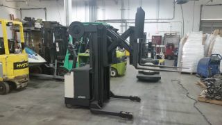 Crown Walkie Reach Stacker Forklift - Operates Great photo