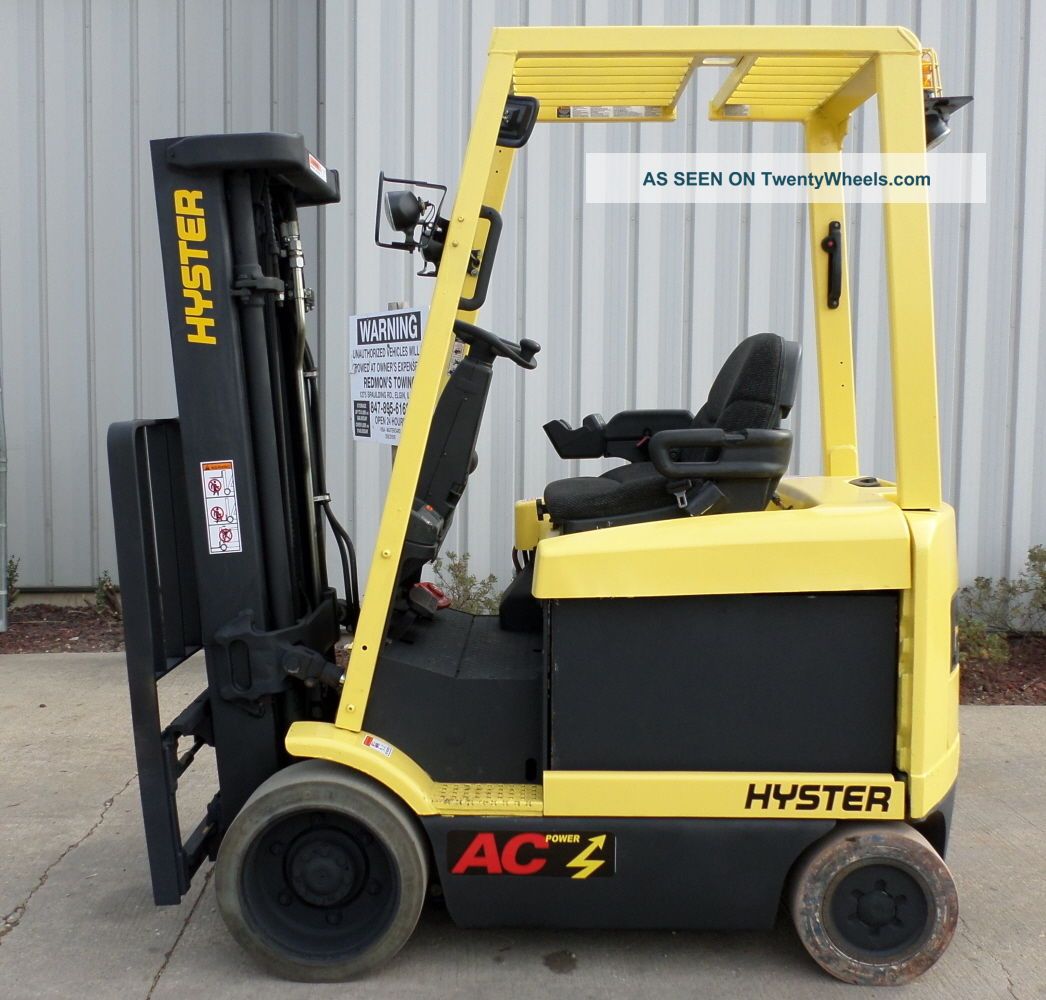 Hyster Model E50z (2009) 5000lbs Capacity Great 4 Wheel Electric Forklift Forklifts photo