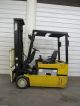 Yale 4,  000 Lb.  Electric Three Wheel Sitdown Forklift,  Three Stage,  Sideshift Forklifts photo 1
