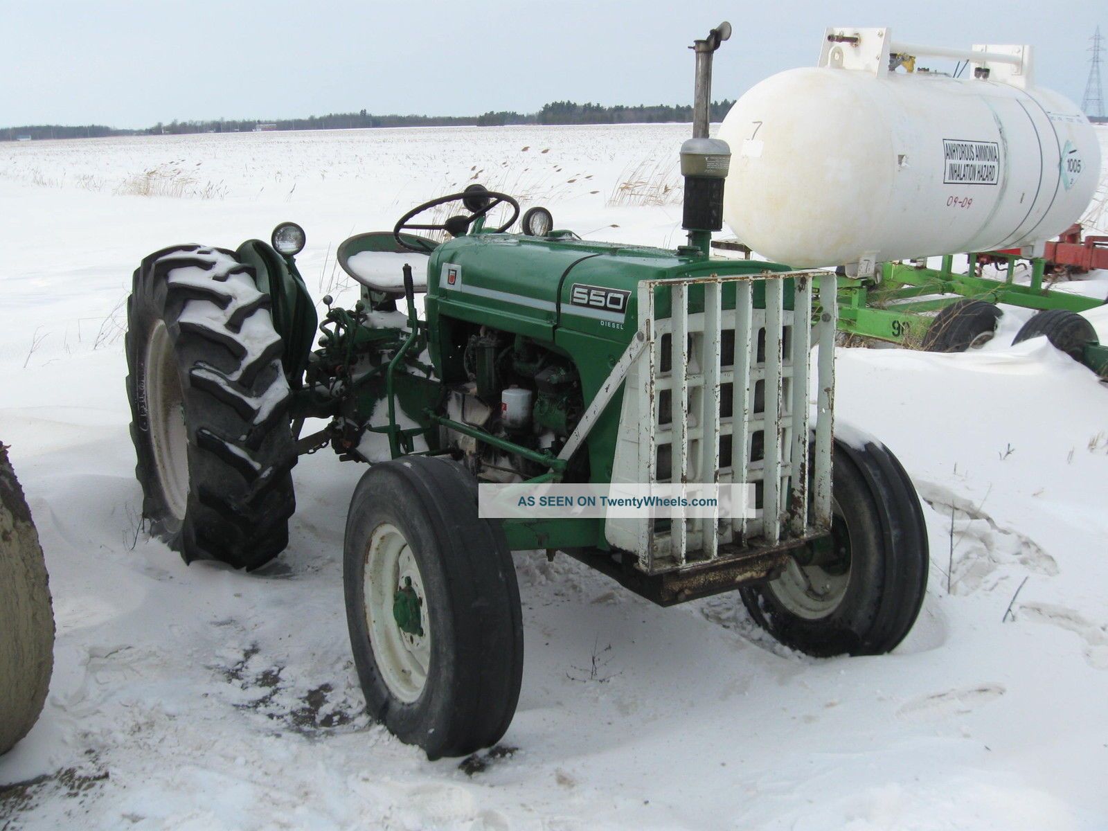 Oliver 550 Diesel Tractor Antique & Vintage Farm Equip photo