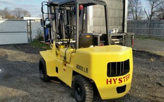 Hyster Air Dual Pneumatic 6000 Lb H60xl Diesel Forklift Only 1563hrs, photo