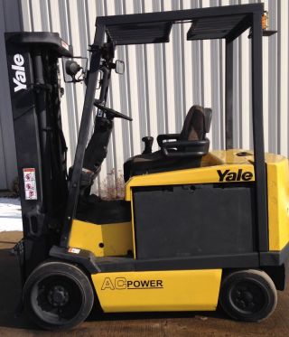 Yale Model Erc060gh (2008) 6000lbs Capacity Great 4 Wheel Electric Forklift photo