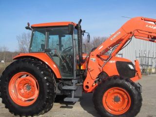 Kubota M108s Diesel Farm Tractor With Cab & Loader 4x4 photo
