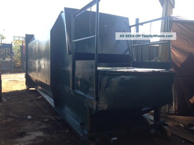 Trash Garbage Recycling 35 Yd Piqua Mfg Self Contained Compactor Material Handling & Processing photo