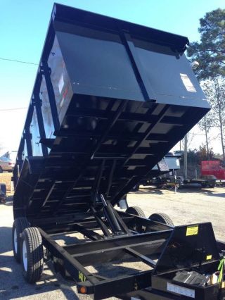 Big Tex 14lx Dump Trailer 2015 Model With 4 ' High Steel Sides photo