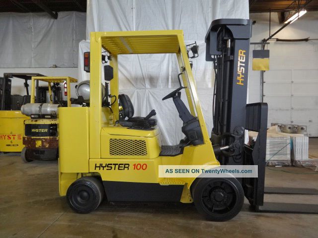 2003 Hyster S100xmbcs 10000lb Cushion Lift Truck 91 