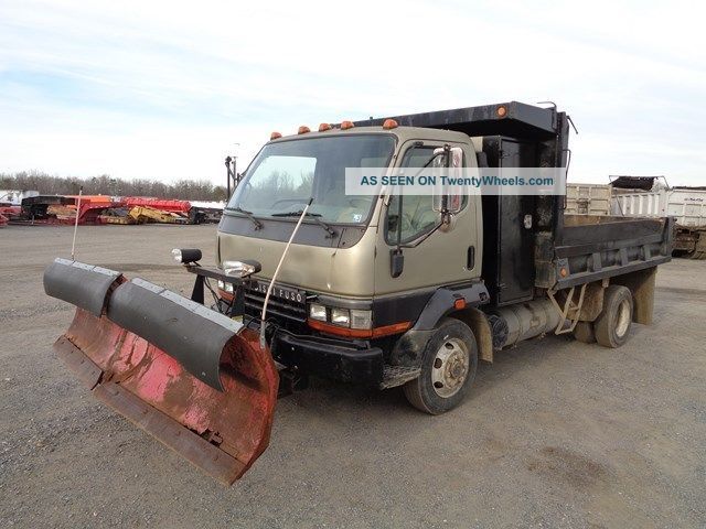 2003 Mitsubishi Fuso Fh210 Dump Truck With Snow Plow Dump Trucks photo