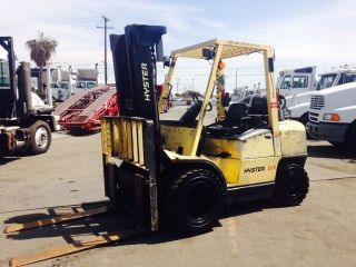 Hyster 8000 Lb Capacity Lp Gas Side - Shifter 3 Stage Mast photo