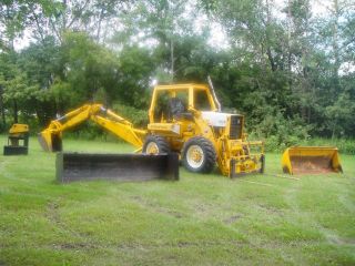 Ih 3820a 4x4 Frontend Loader / Backhoe W/ Spare Machine And Attachments photo
