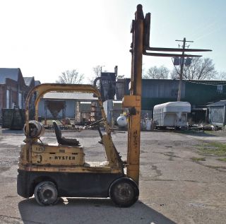 Hyster Forklift 6000 Lb Space Saver 60 1975 Needs Steering Work photo