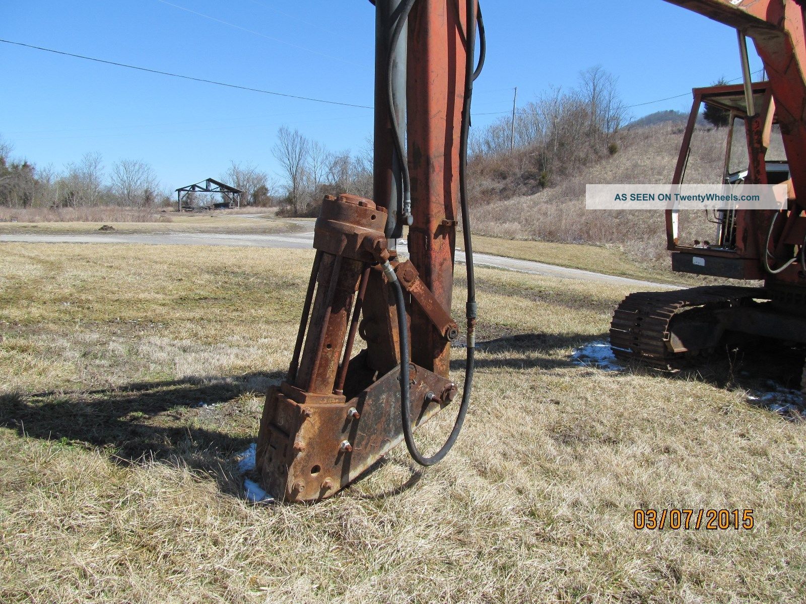 Excavator Trackhoe With Tramac Hydraulic Hammer
