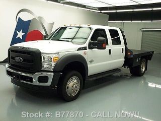 2012 Ford F - 450 2012 Crew Diesel Dually Flat Bed 6 - Pass 44k photo