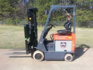 2008 Toyota 7fbcu15 4 - Wheel Electric 36 Volt Forklift Truck With Charger photo