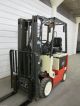 04 ' Nissan 5,  000 Lb.  Electric Forklift,  Three Stage,  Sideshift,  4 Way Hydraulics Forklifts photo 3