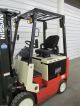 04 ' Nissan 5,  000 Lb.  Electric Forklift,  Three Stage,  Sideshift,  4 Way Hydraulics Forklifts photo 4