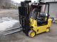 Forklift Hyster 6000 Triple Upright 182in Propane Lights 42in Forks Lift Forklifts photo 2