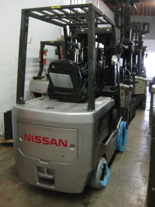 Nissan 60 - 6,  000 Lbs - Model: Chassis Only - Electric Forklift - Quad Mast - 252 Max photo