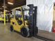 2007 Caterpillar P6000 6000lb Pneumatic Forklift Diesel Lift Truck W Full Cab Forklifts photo 2