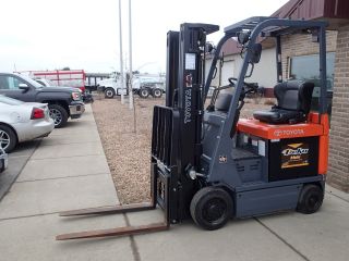 2014 Toyota 7fbcu18 Series 36 Volt Electric Forklift - 3,  000lbs - Only 640 Hours photo