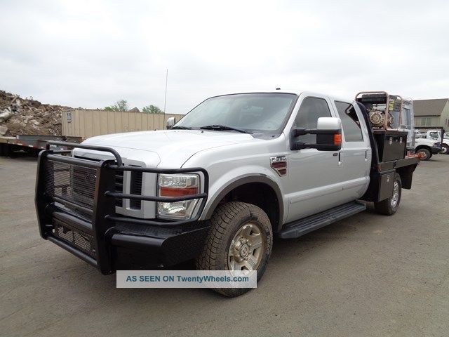 2008 Ford F350 Crew Cab 4x4 Flatbed Service Mechanics Truck Utility / Service Trucks photo