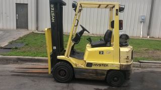 Hyster Forklift Sideshifter 2 Stage Mast Lp Gas 4000 Lb Capacity Pneumatic photo