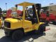 2002 Hyster 8000 Lbs Pneumatic Lp Gas Side - Shifter 3 Stage Mast Forklifts photo 4