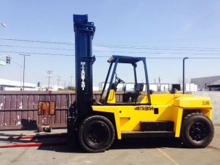 Mitsubishi Forklift 33,  000 Lbs Cap,  2 Stage Side - Shift 1994 Year,  Very photo