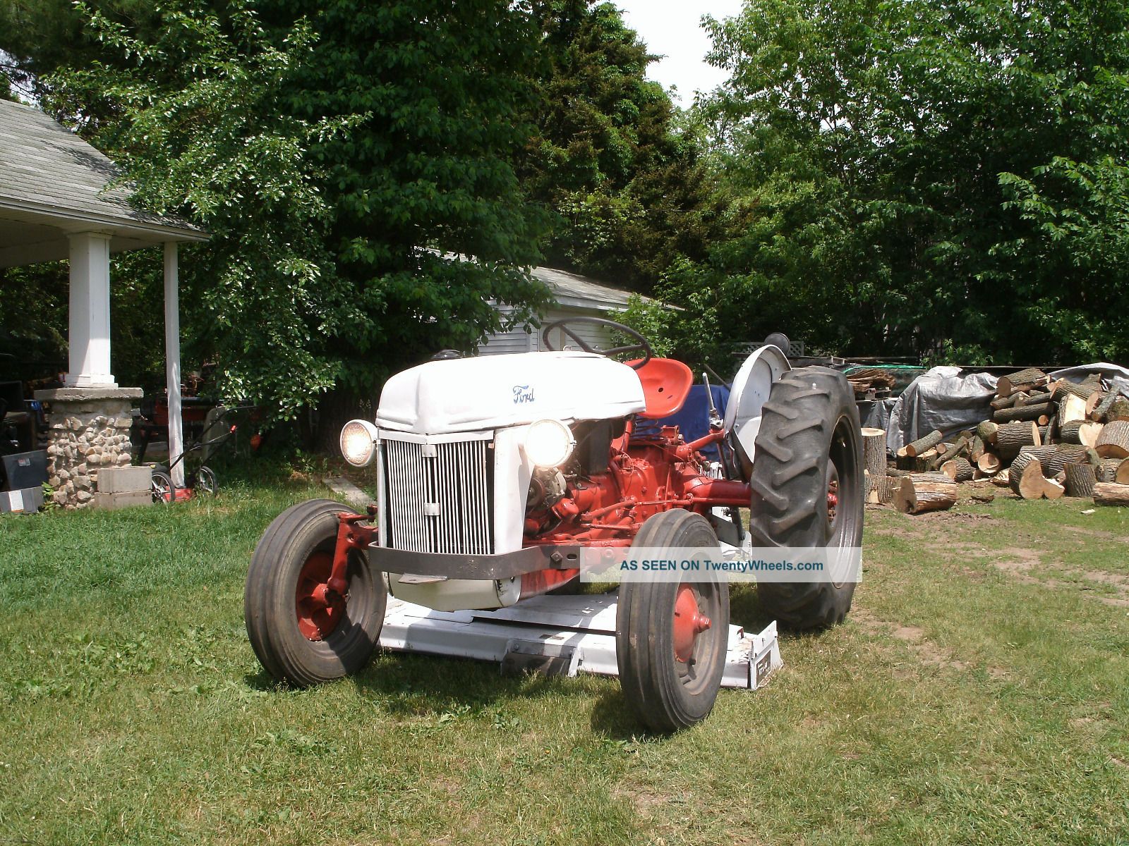 Ford Tractor W/belly Mower 8 N Tractors photo