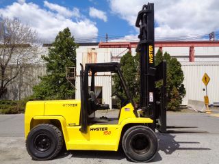 Hyster H155xl 15,  000 Lbs Forklift Truck - Side Shift - Pneumatic - 212 In Lift photo