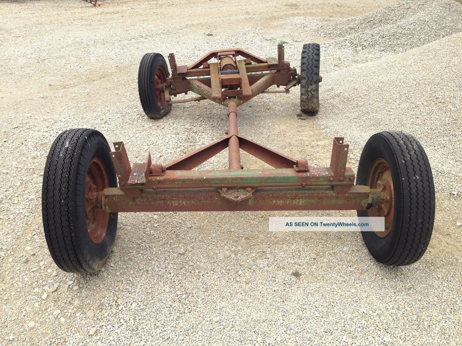 John Deere 1950 ' S 953 Wagon Gear W/hydraulic Hoist Antique & Vintage Farm Equip photo