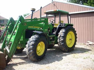 1 Owner Tractor: 1990 John Deere 3155 - 4x4 - Jd Self Leveling Loader - 6cyl photo