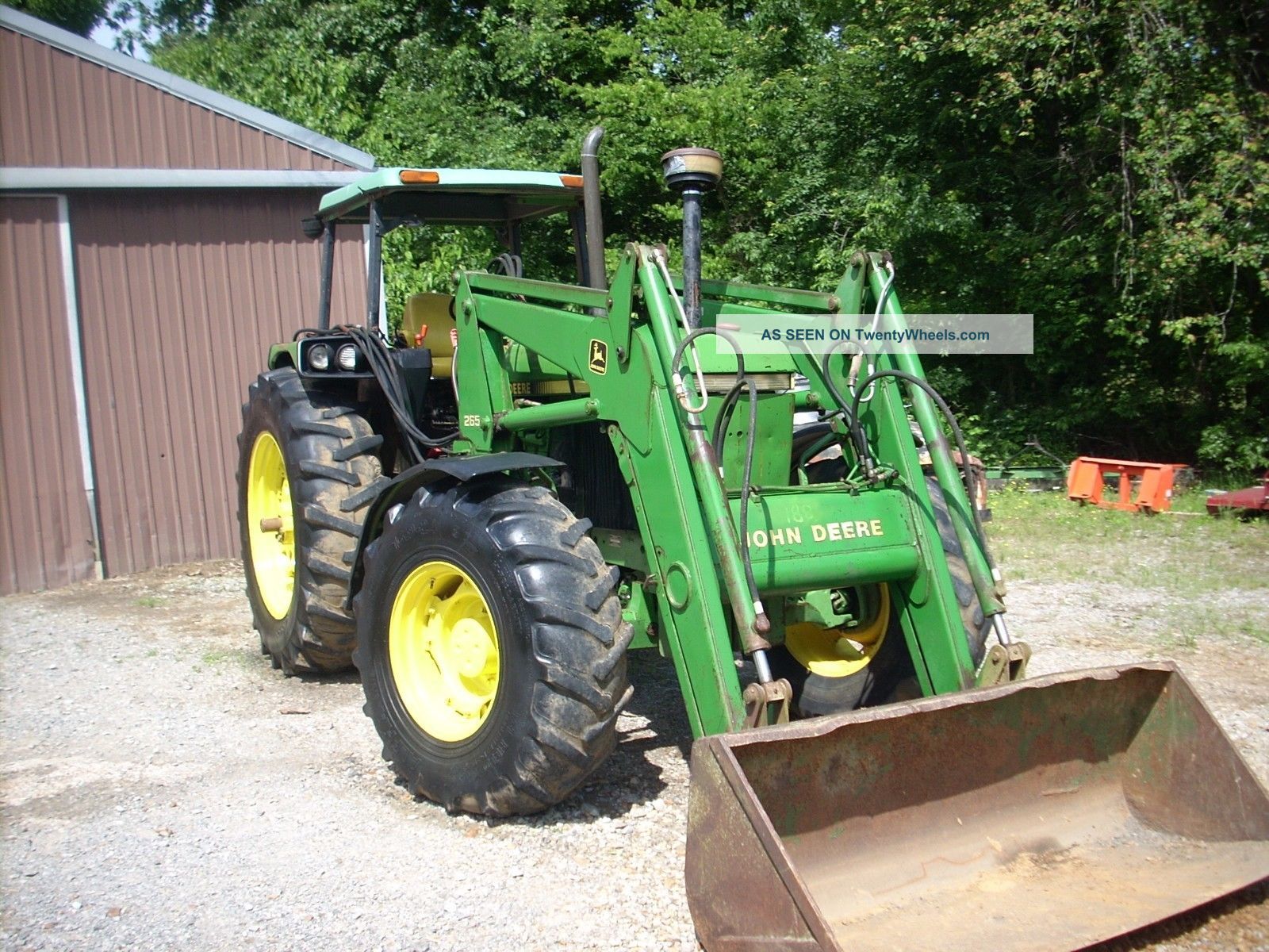 1 Owner Tractor 1990 John Deere 3155 4x4 Jd Self Leveling Loader 6cyl