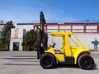 Hyster 16,  6000 Lbs Pnuematic Forklift Boom Truck Lift - 10ft Forks - Diesel photo
