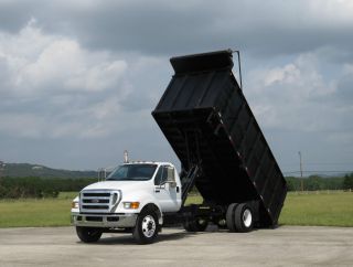 2008 Ford F750 Brush Trash Landscape Roofer Dump Truck 20 ' photo