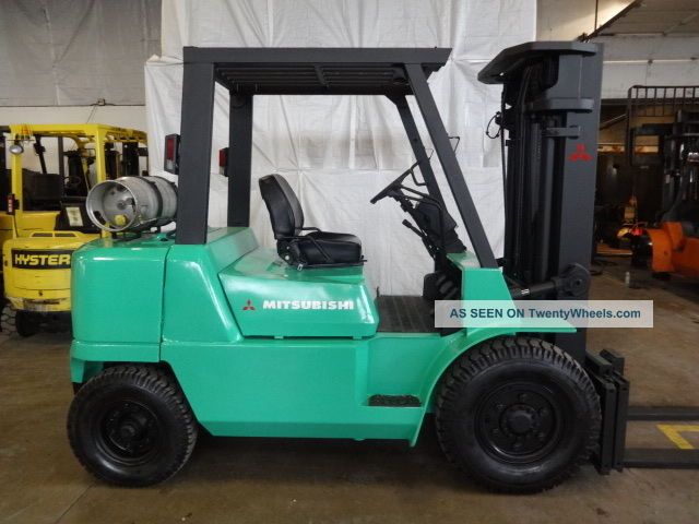 2001 Mitsubishi Fg40k 8000lb Pneumatic Forklift Lpg Lift Truck Forklifts photo