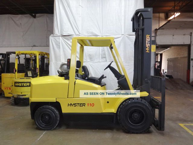 2000 Hyster H110xm 11000lb Pneumatic Forklift Lpg Fuel Lift Truck Forklifts photo