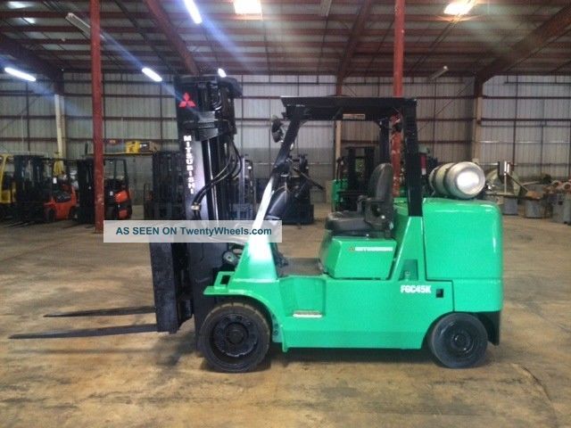 Mitsubishi Fgc45k Forklift,  Lp,  10,  000lbs,  Toyota,  Taylor,  Cat Forklifts photo