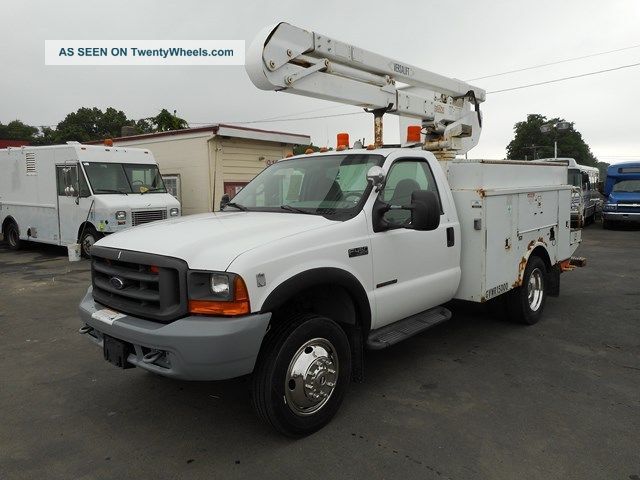 2000 Ford F450 Bucket Boom Truck 7.  3l Powerstroke Diesel Bucket / Boom Trucks photo