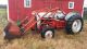 Vtg Antique Ford Tractor 650 Red Loader 1954 - 1957 Eaf 6015 Antique & Vintage Farm Equip photo 2